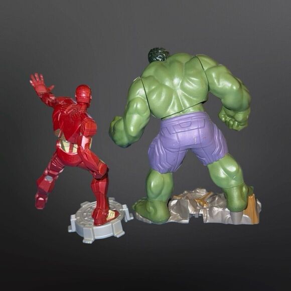 Incedible Hulk 6” & Iron Man 5” Playmation Marvel Hasbro Action Figures B4 - Picture 6 of 10
